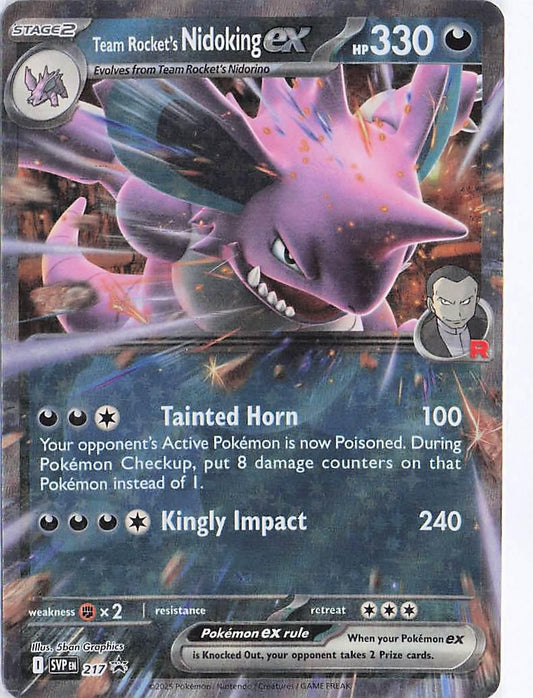 Team Rocket's Nidoking ex SVP217