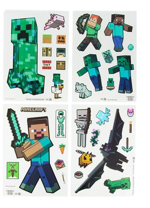 Minecraft - Window Cling Decals