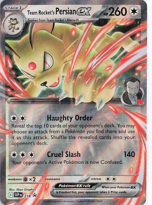 Team Rocket’s Persian ex SVP218