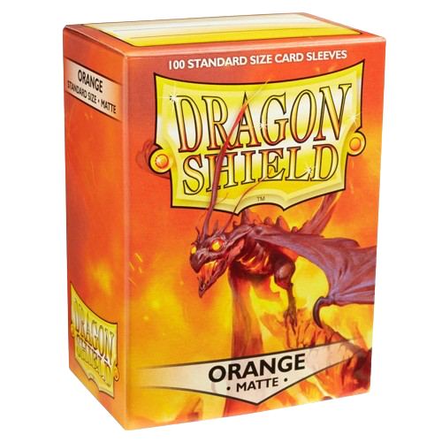 Dragon Shield - Matte Orange Sleeves (100)