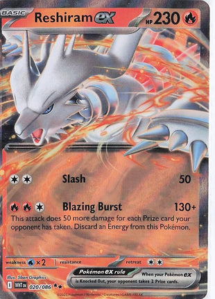 Reshiram ex 020/086