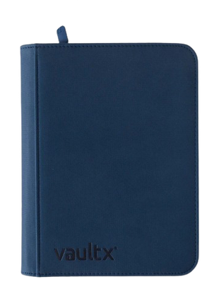 Vault X - Royal Blue 4 Pocket Zip Binder