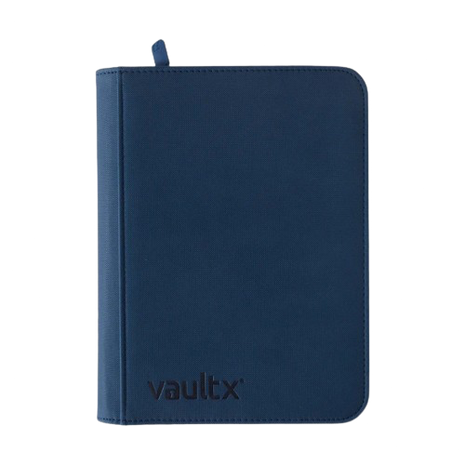 Vault X - Royal Blue 4 Pocket Zip Binder