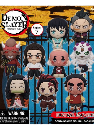 Demon Slayer - Series 7: 3D Character Bag Clip Blind Bag