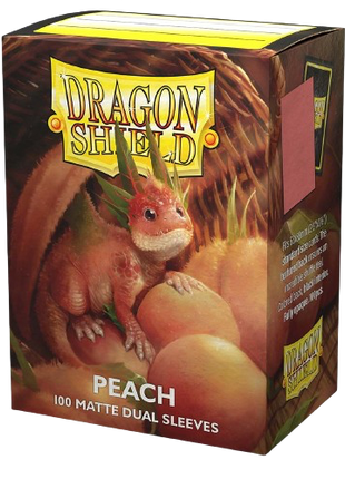 Dragon Shield - Matte Dual Peach Sleeves (100)