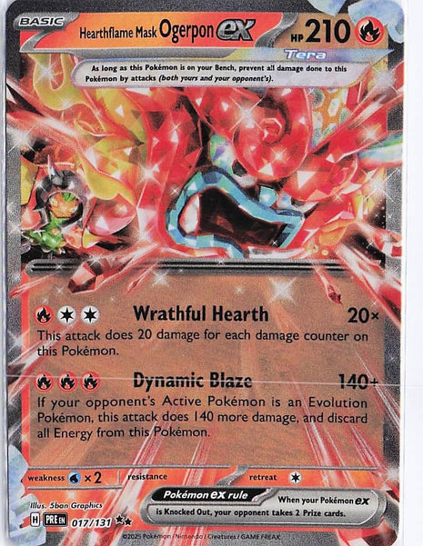Hearthflame Mask Ogerpon ex 017/131