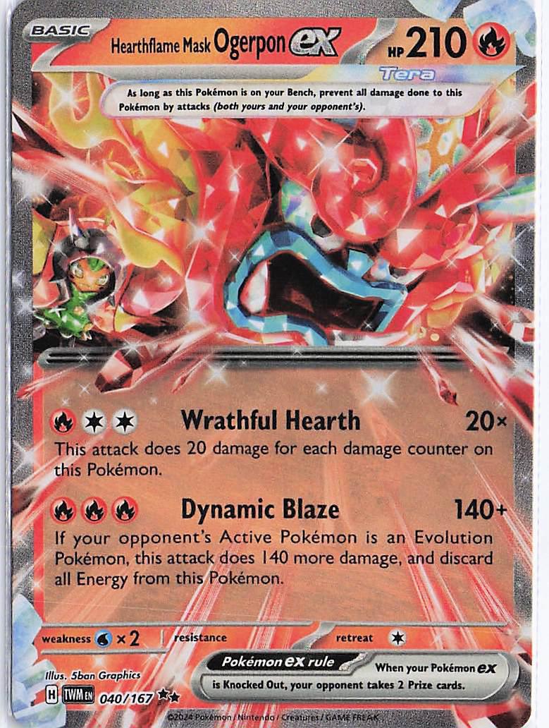 Hearthflame Mask Ogerpon ex 040/167