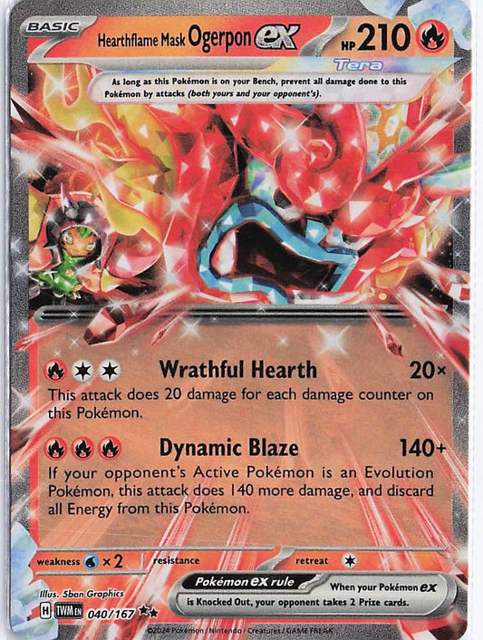 Hearthflame Mask Ogerpon ex 040/167