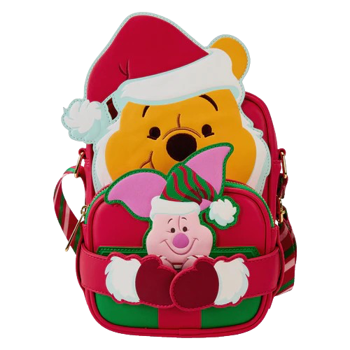 Loungefly -  Disney Winnie the Pooh: Santa Pooh Crossbuddies Bag