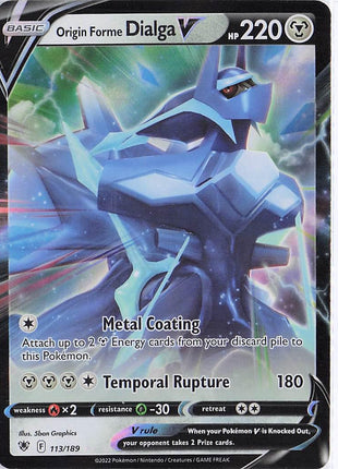 Origin Forme Dialga V 113/189