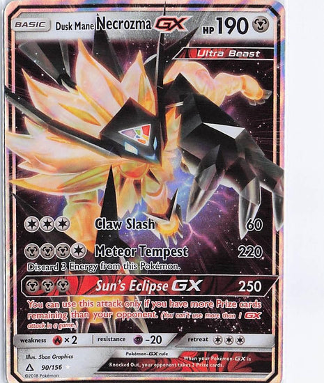 Dusk Mane Necrozma GX 90/156