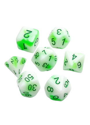 Gamegenic - Toxic Stones Glow Series RPG Dice Set