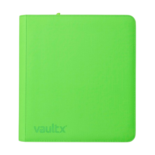 Vault X - Neon Green 12 Pocket Zip Binder