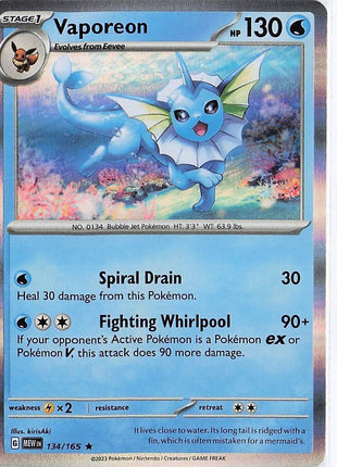 Vaporeon 134/165 (H)