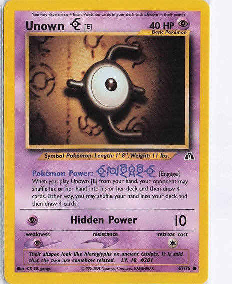 Unown E 67/75