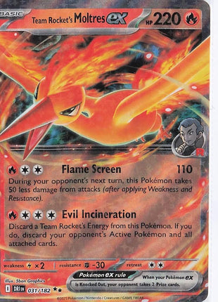 Team Rocket's Moltres ex 031/182
