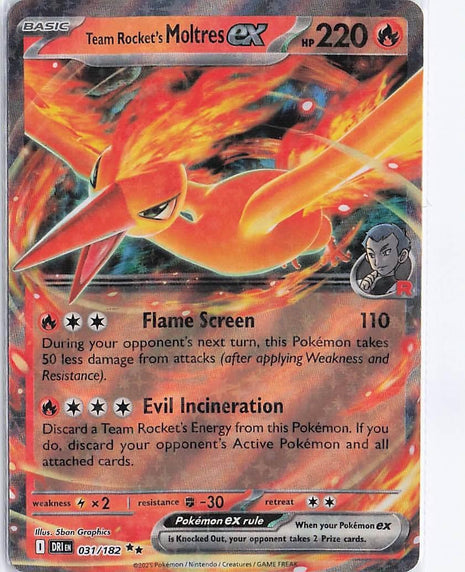 Team Rocket's Moltres ex 031/182