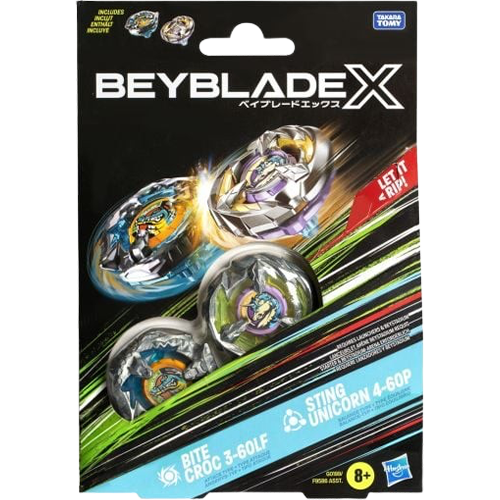 Beyblade X - Bite Croc & Sting Unicorn 2 Pack