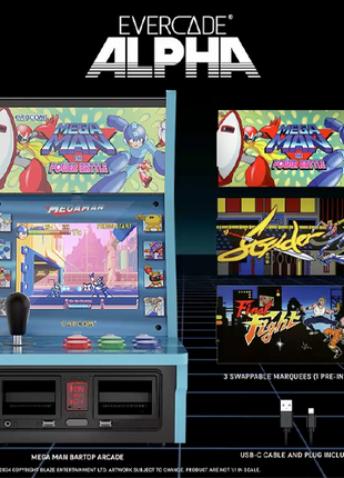 Evercade Alpha - Bartop Arcade Mega Man Edition