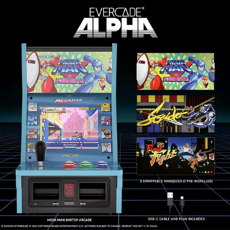 Evercade Alpha - Bartop Arcade Mega Man Edition