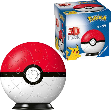 Pokemon - Poke Ball 3D Puzzle (55 Pieces)