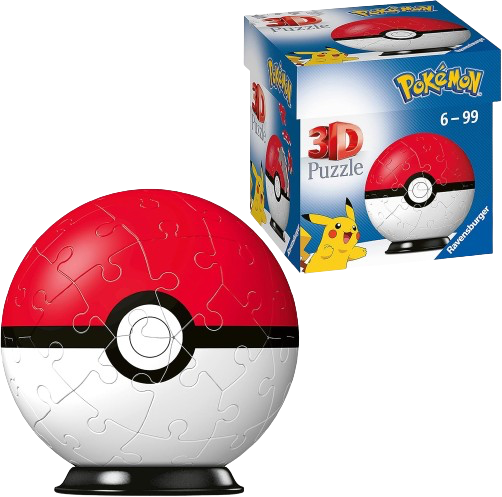 Pokemon - Poke Ball 3D Puzzle (55 Pieces)