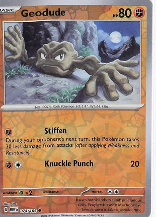 Geodude 074/165 (RH)