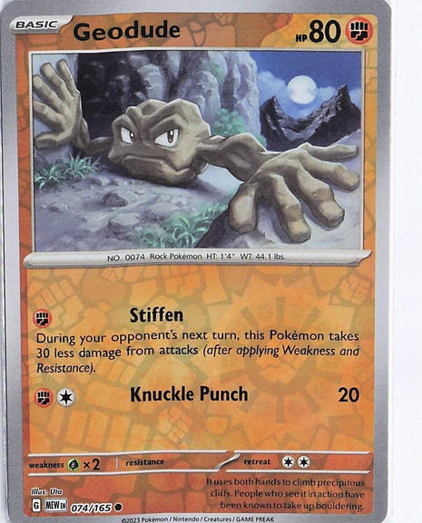 Geodude 074/165 (RH)