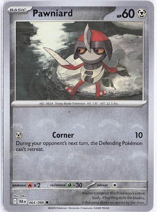 Pawniard 064/086 (Pokeball Holo)