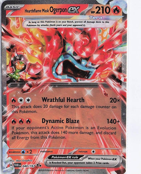 Hearthflame Mask Ogerpon ex 040/167