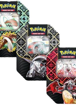 Pokemon - Paldean Fates 4 Booster Pack Tin
