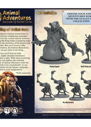 Animal Adventures Secrets of Gullet Cove - Rat King of Gullet Cove Set
