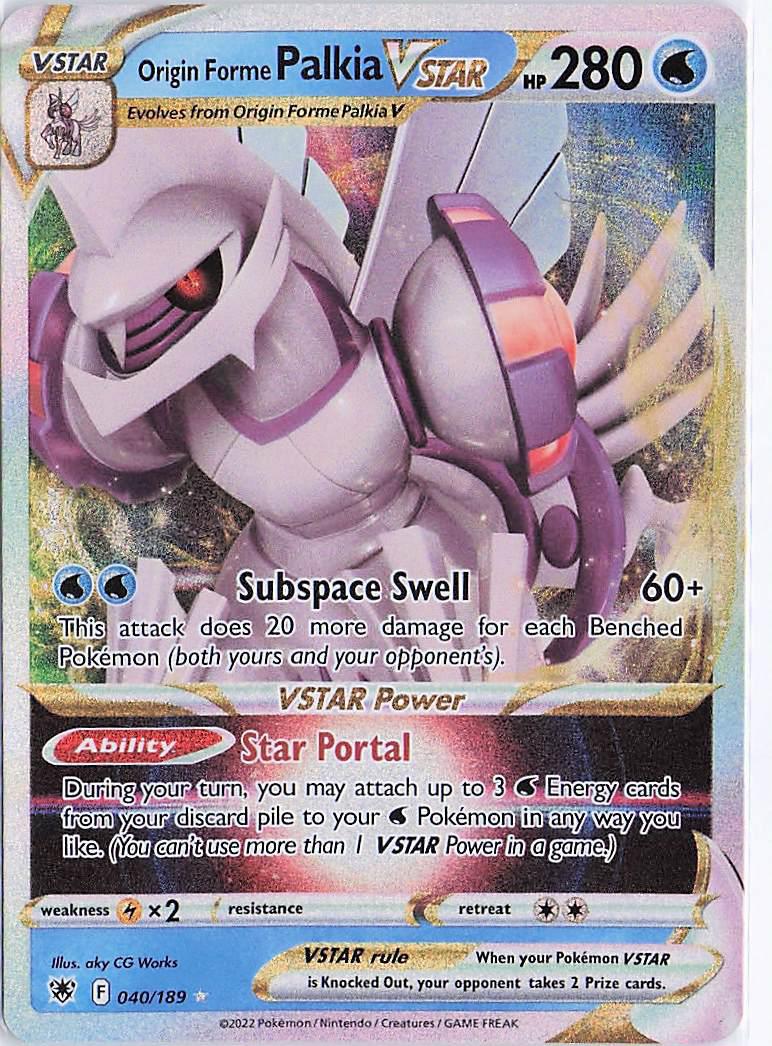 Origin Forme Palkia VSTAR 040/189