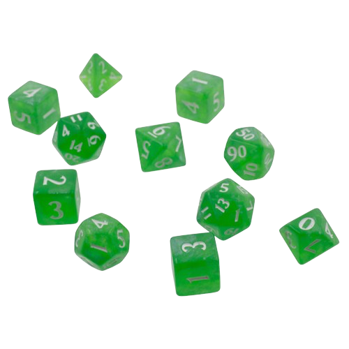 Ultra Pro - Eclipse: Lime Green 11 Dice Set