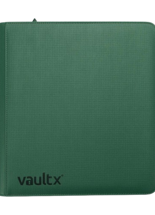 Vault X - Metallic Green 12 Pocket Zip Binder