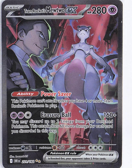 Team Rocket's Mewtwo ex 231/182