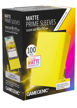 Gamegenic - Prime Matte Yellow 66x91 Sleeves (100)