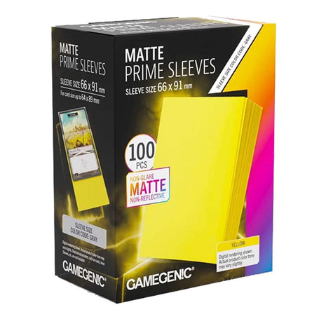 Gamegenic - Prime Matte Yellow 66x91 Sleeves (100)