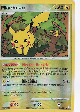 Pikachu LV.15 94/123 (RH)