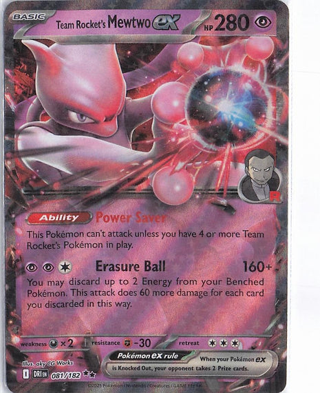 Team Rocket's Mewtwo ex 081/182