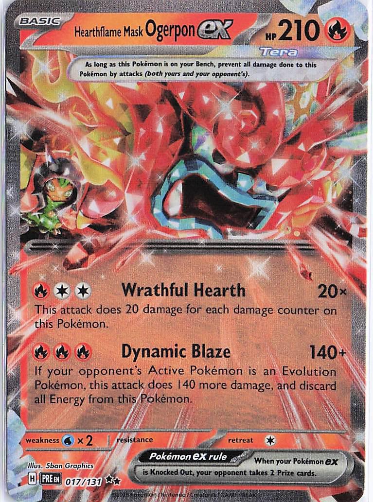 Hearthflame Mask Ogerpon ex 017/131