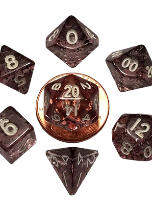 FanRoll - Ethereal Black Mini Poly Dice Set