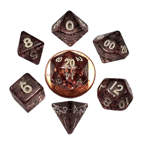 FanRoll - Ethereal Black Mini Poly Dice Set