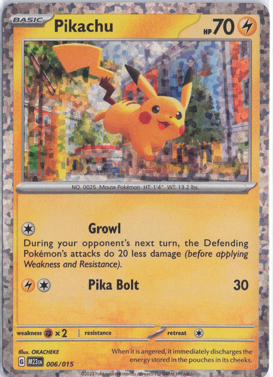 Pikachu 006/015 (H)