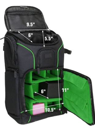 Enhance TCG Series - USA Gear Black/Green Backpack