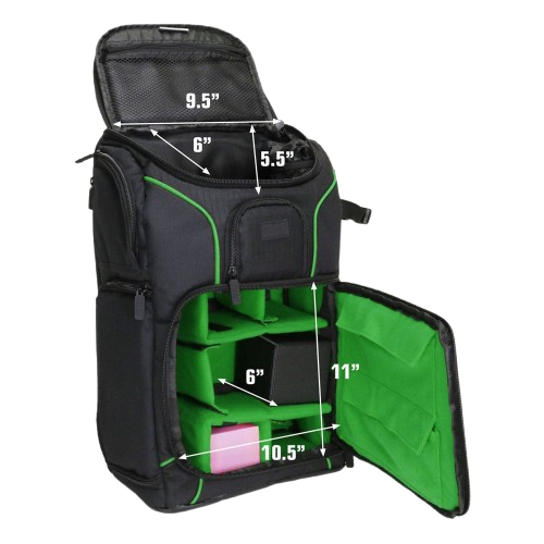 Enhance TCG Series - USA Gear Black/Green Backpack