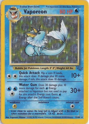 Vaporeon 12/64 (H) (D)