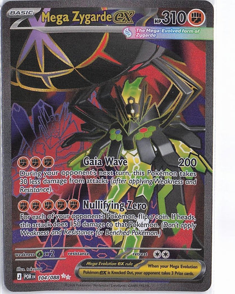 Mega Zygarde ex 104/088