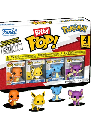 Pokemon - Charmander, Jolteon, Lapras & Rattata Funko Bitty Pop!