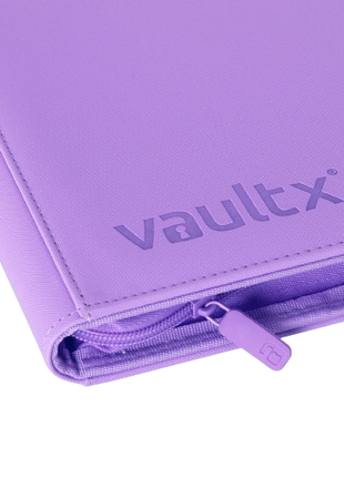 Vault X - Purple 9 Pocket Zip Binder